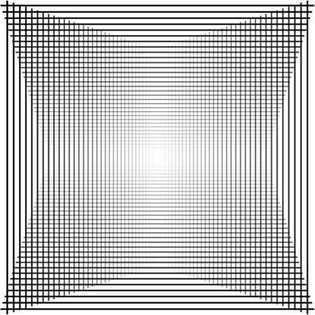 Abstract illustration of crossed lines on white design illustration.のイラスト素材