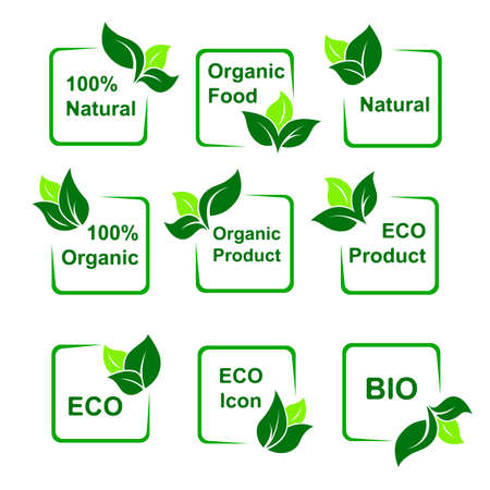 Eco symbol icon set. Ecology signのイラスト素材