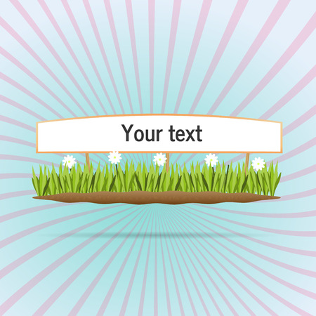 Flower meadow.Vector illustration silhouette vegetation pasture plain earthのイラスト素材