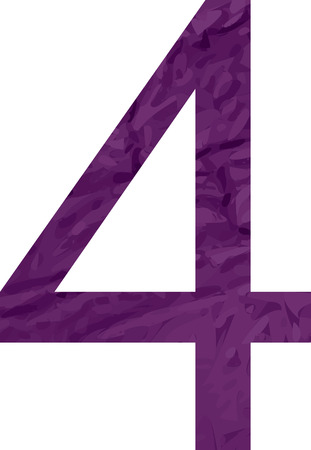 Abstract figure,number. Vector illustration style tape signのイラスト素材