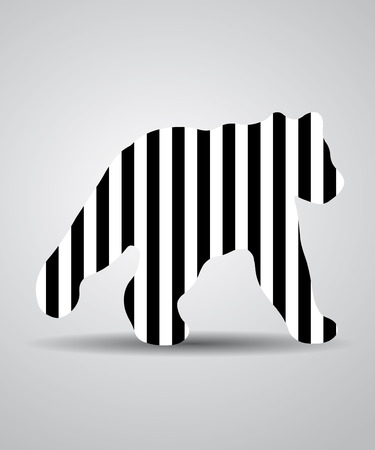 black and white logo faunaのイラスト素材