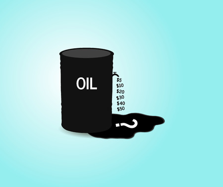 Iron barrel of oil.Vector illustrationのイラスト素材