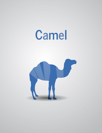Colored Logo CamelColored Logo Camel animal nomadic landscapeのイラスト素材