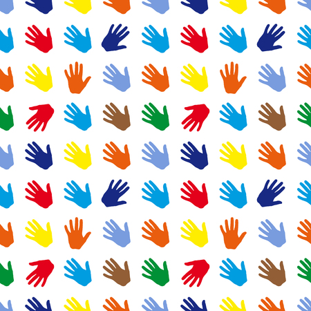 seamless pattern brush human wristのイラスト素材