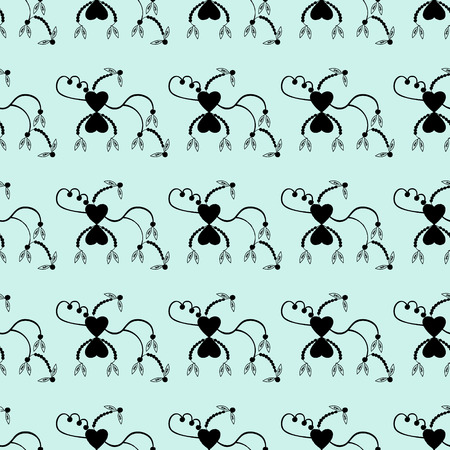 seamless pattern of leaves backgroundのイラスト素材