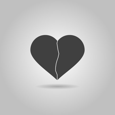 Vector illustration of broken heart niceのイラスト素材