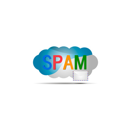 Spam e-mail. Vector illustration business receive objectのイラスト素材
