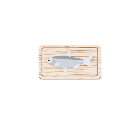 Wooden Board for cutting food vector cutのイラスト素材