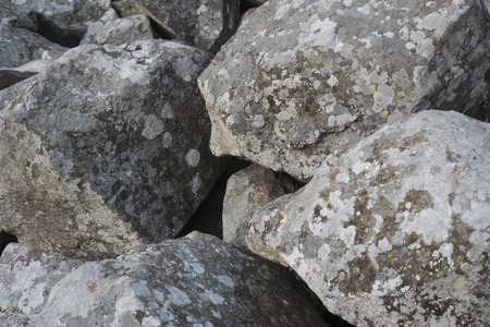 big stones in bulk in one placeの写真素材