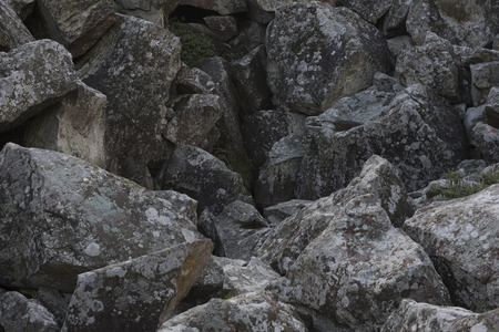 big stones in bulk in one placeの写真素材