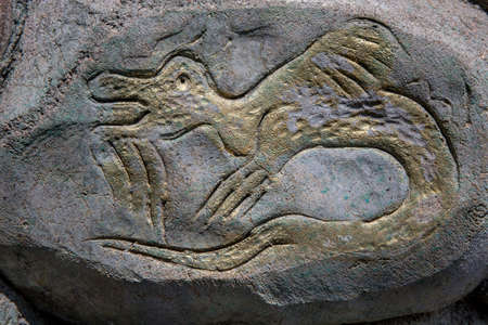 Rock texture, close-up backgroundの写真素材