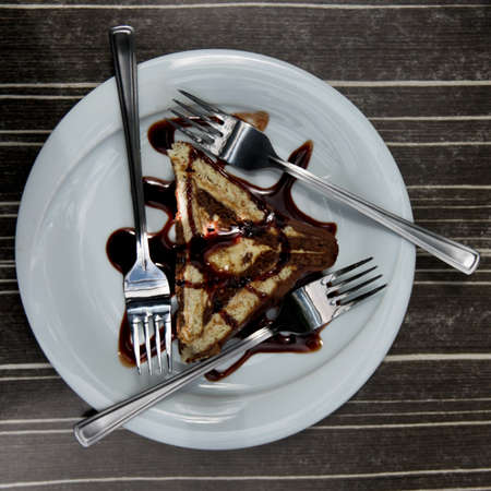 Artistically decorated cake, isolated