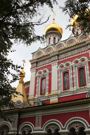 Detail of Russian church in Shipka town, Bulgariaの写真素材