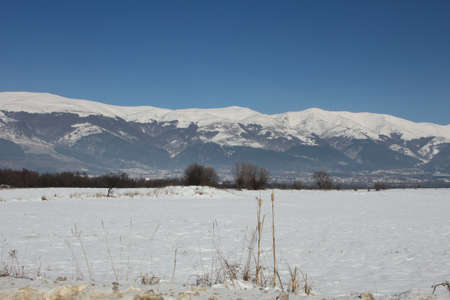 The Balkan mountain range, Stara planina,  in winter