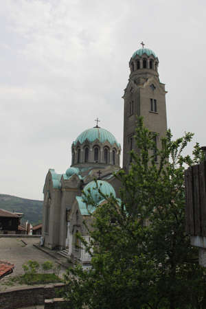 Cathedral Church "Holy Virgin Mary" in Veliko Tarnovo, Bulgariaの写真素材