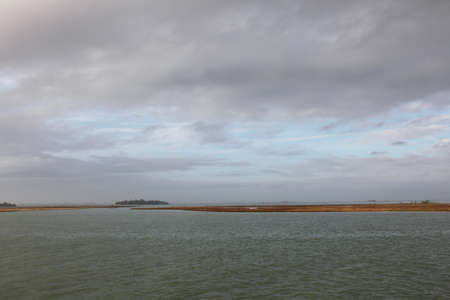 Adriatic sea with Burano Island in the distanceの写真素材