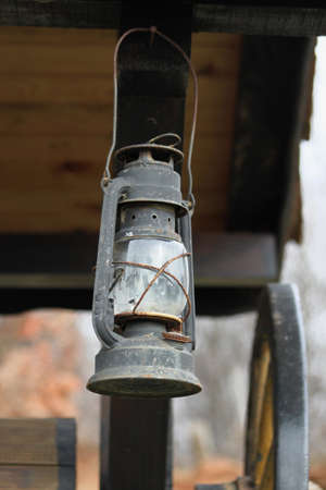Closeup picture of an old lantern