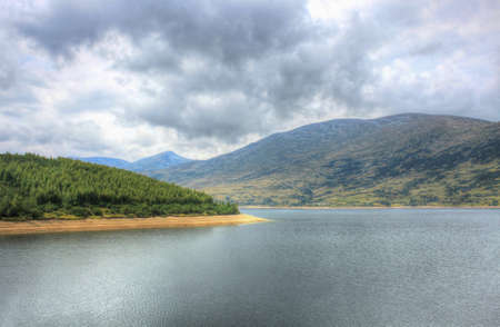 Belmeken dam in Bulgaria, general viewの写真素材