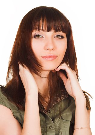portrait of a beautiful sexy girlの写真素材