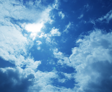 The Blue Sky and Clouds