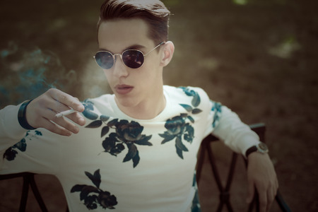 Young stylish man portrait.の写真素材