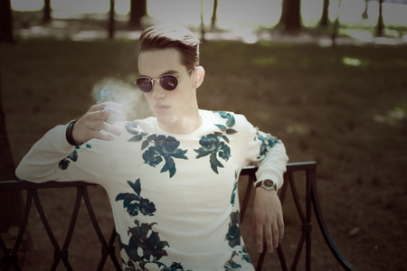 Young stylish man portrait.の写真素材