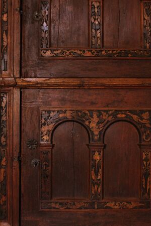 Historical carved door, Pragueの写真素材