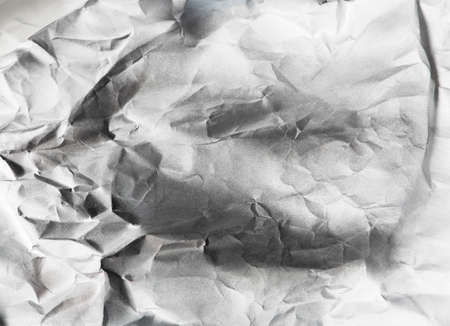 black and white paper background, creased paper textureの写真素材