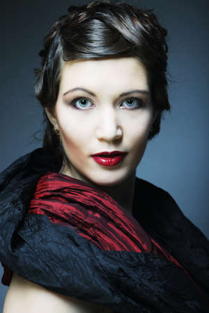 Romantic Beauty.Retro Style. Young woman.