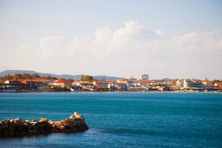 Summer day, Greece, Zakynthos island - sea, sky, vacation.の写真素材