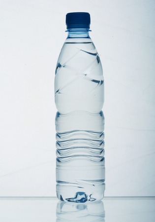 Plastic bottle of waterの写真素材