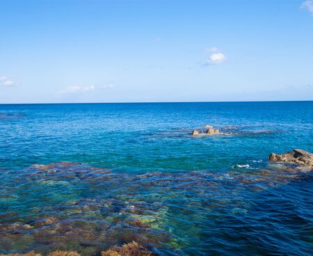 Sea stones background, greece, island Zakynthos