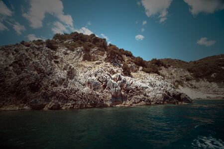 Blue caves on Zakynthos island, Greeceの写真素材