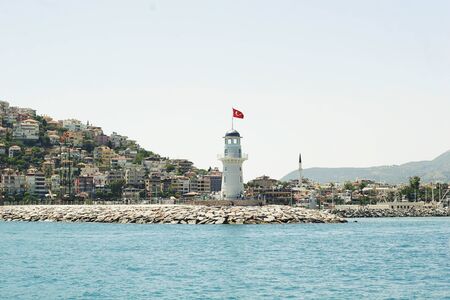 Alanya lighthouseの写真素材