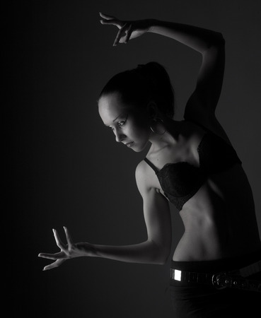 young fetish emotional model dancingの写真素材