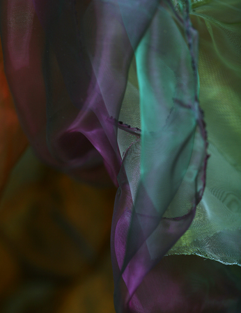 abstract wave background organzaの写真素材