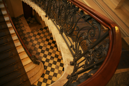 Very old stairway caseの写真素材