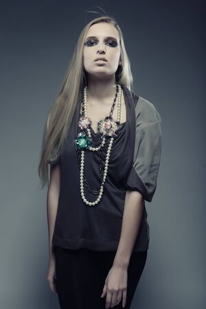 sexy blond womanの写真素材