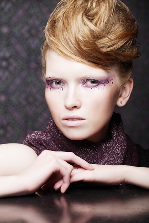 Beautiful Creative Fashion Makeup.の写真素材