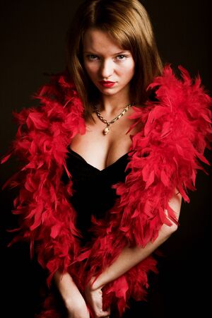 Young glamor womanの写真素材