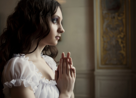 young victorian ladyの写真素材