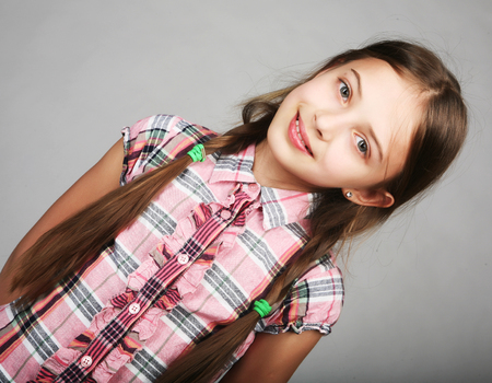 funny little girlの写真素材