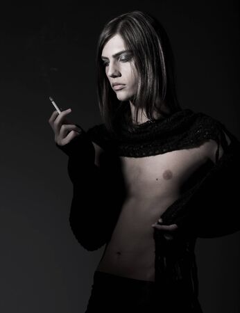 fashion male smokingの写真素材