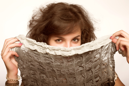 young pretty womanの写真素材