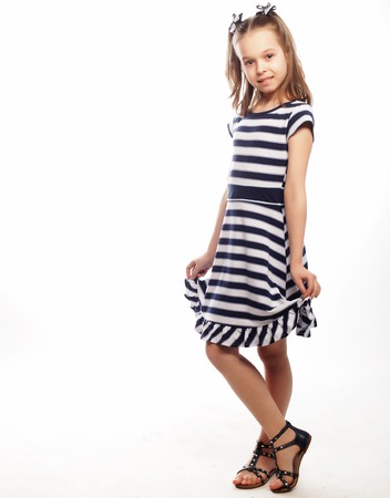 Picture of a funny little girlの写真素材