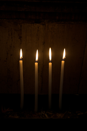 Candles close upの写真素材