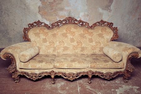luxury baroque sofaの写真素材