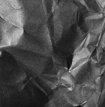 crumpled black paper, backgroundの写真素材