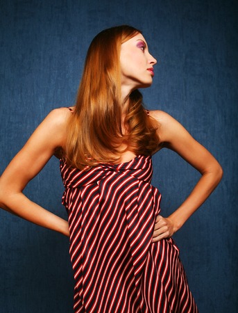 young woman posingの写真素材