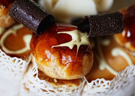 delicious cake, macro shot